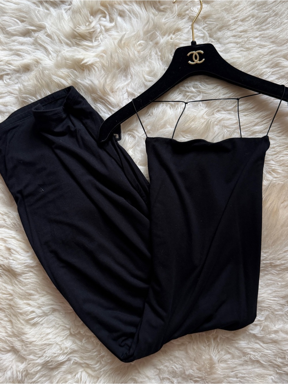 Black Spaghetti Strap Jumpsuit - Women